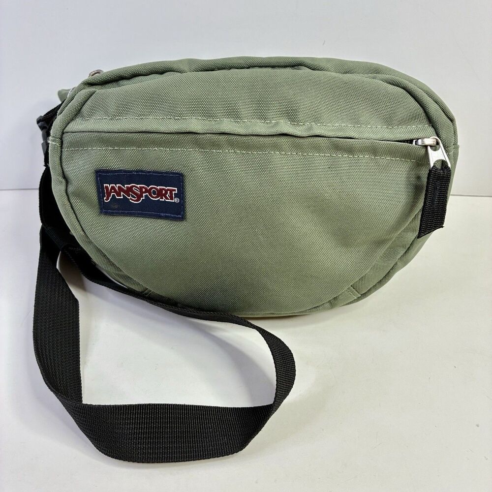 Jansport Fanny Pack Fifth Avenue Army Green, Vintage 90s/Y2K Bag -Some Wear*READ
